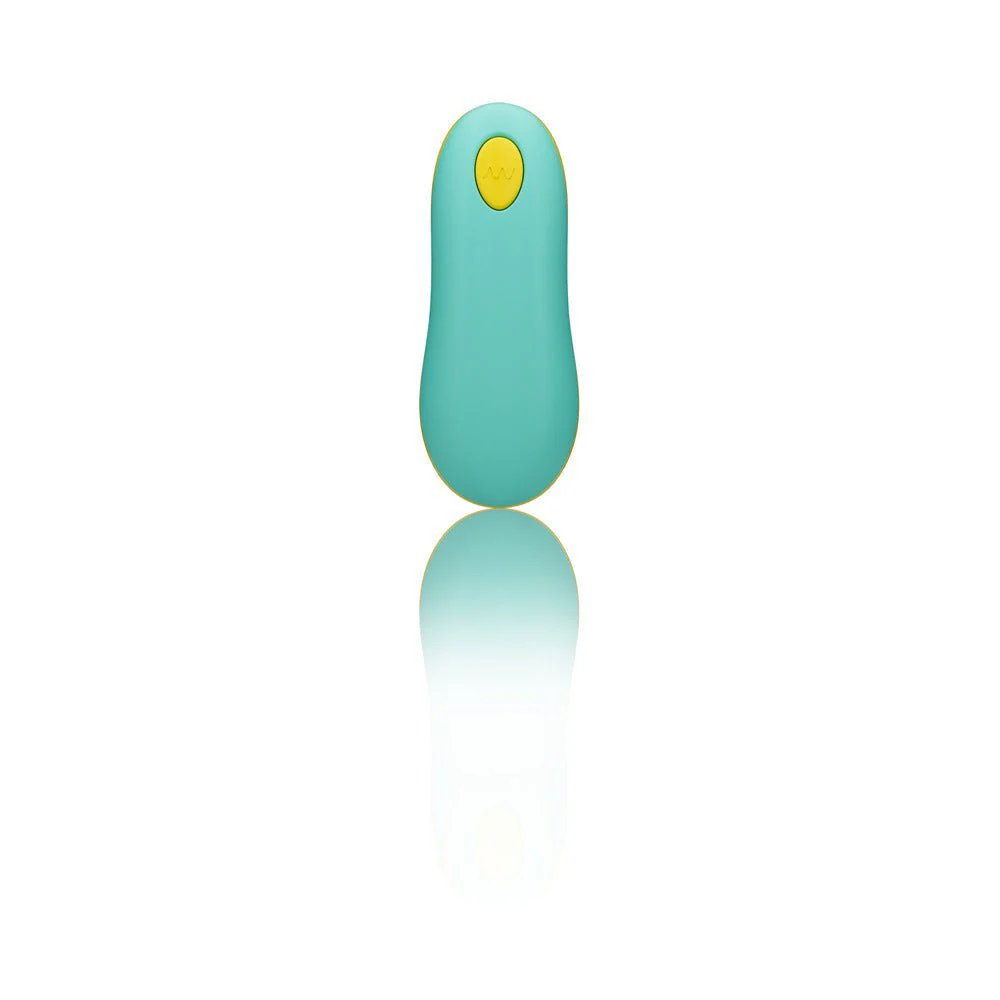 ROMP Cello Rechargeable Remote-Controlled Silicone G-Spot Egg Vibrator Light Teal - Image 6